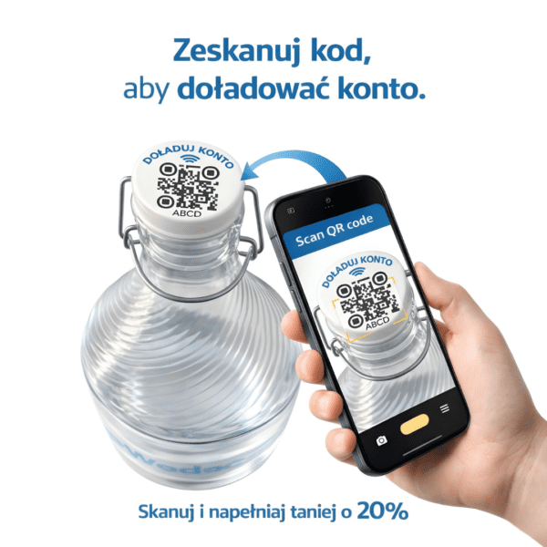 Szklana butelka WodaGO SMART