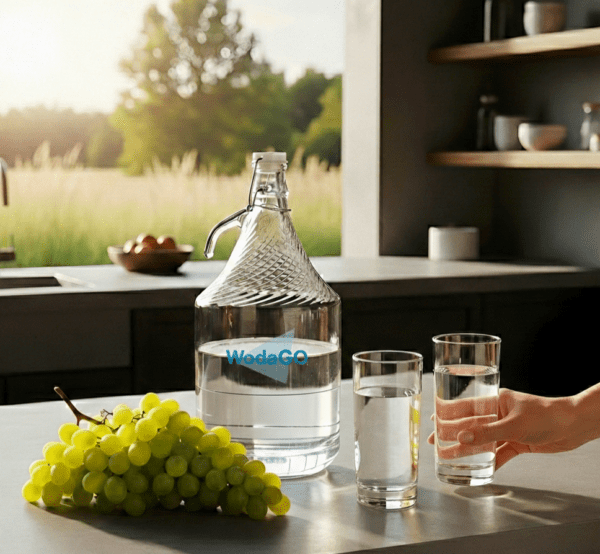 Butelka szklana 5L do wody pitne